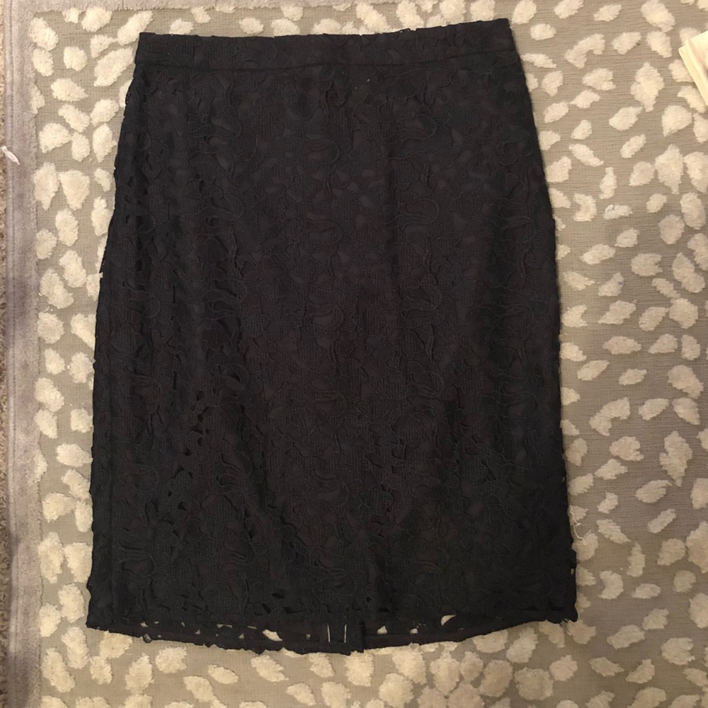🖤 NWT J. Crew Lace Pencil Skirt